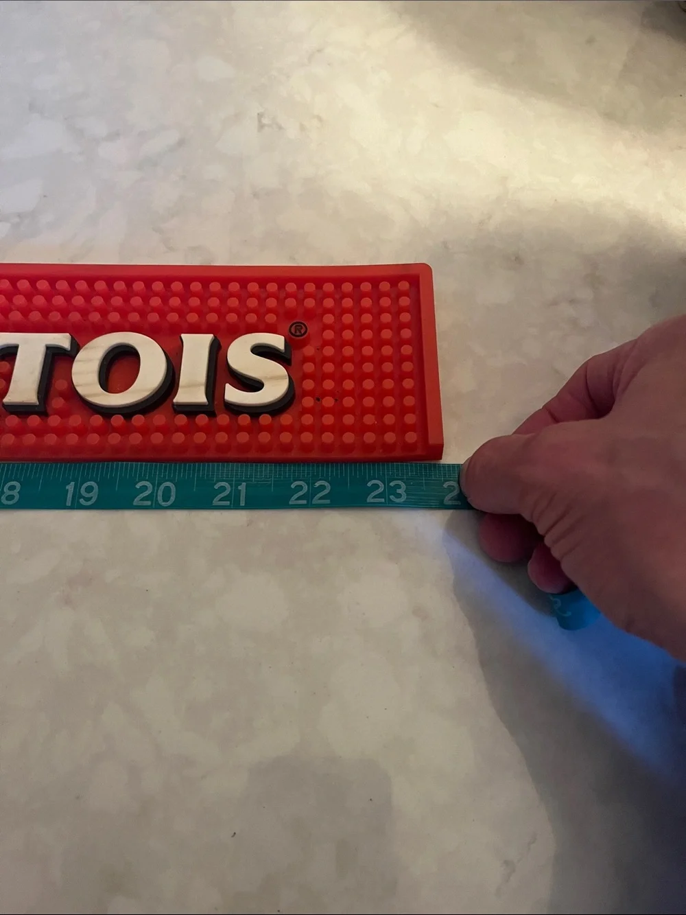 Branded bar spill mats set of three heavy rubber